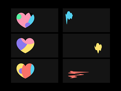 Habit App Success & Error Illustration circle error heart illustration ios love success ui