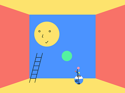 Habit — Daily Tracker. Illustration character circle dot flower illustration ledder