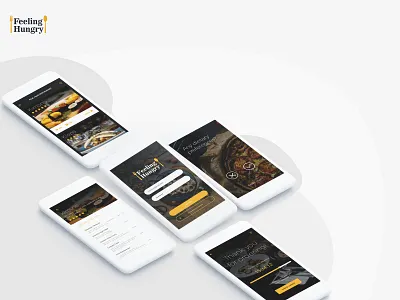 Feeling Hungry app design ios ui ux