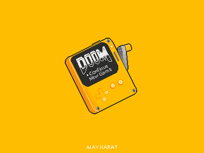 Crank the chainsaw on Playdate 3d console electronics games illustration low poly pixelart playdate videogame