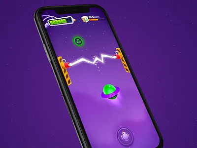 Space game UI cartton game hud iphone mobile space ui