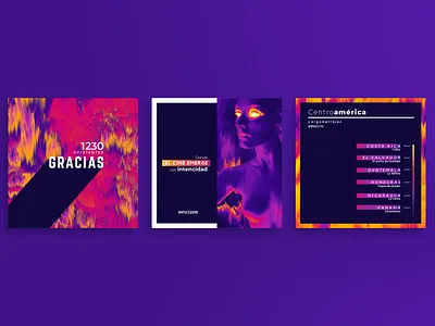 Incandescencia, social media design festival film ilustrator photoshop social media social media design