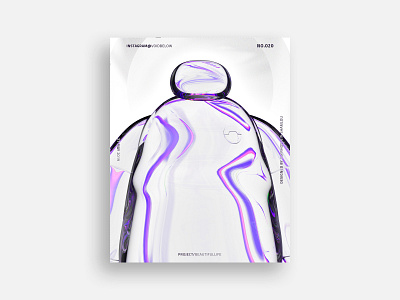 Voidbelow / Bigmax 3d abstract black blue c4d cinema4d design gradient inspiration photoshop poster poster a day poster design robot voidbelow white