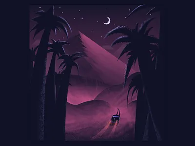 On the Road design draw dribbble illustration illustrator vector