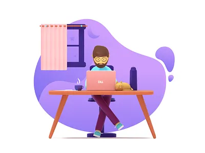 Programmer 3d 3d illustration app blender blender3d blender3dart branding design illustraion illustration mobile illustration ui