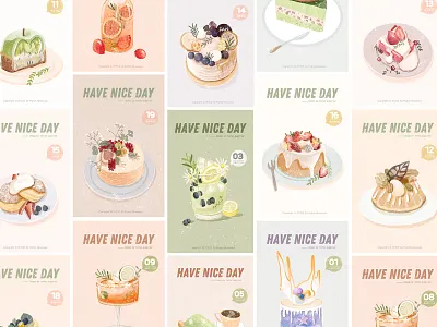 美食遇上插画 cartoon character art illustartion illustration