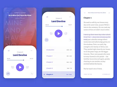 Overdrive Libby — Audiobook & e-Book UI app app design application audiobook audiobooks book app branding design ebook ebooks library reading reading app ui ui design uidesign ux uxui
