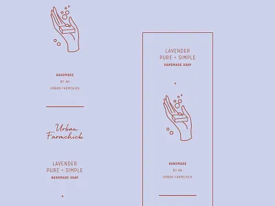 Hand Made Soap - Custom Tape bubbles hand hands line package packaging tape vector