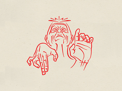 The Emperor? branding darthvadar design drawing drawings emperor hand illustration ink line art lukeskywalker obey palpatine psychic red riseofskywalker star wars starwars telepathy vector