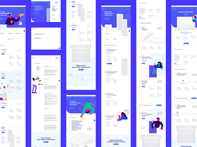 Budio construction construction market designs illustrations long page market technology ux ui design