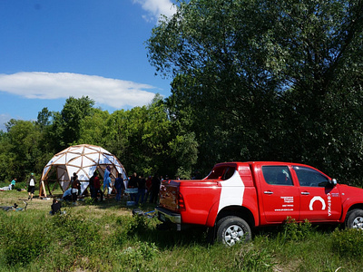 SPHERICA - Brand in use branding branding and identity bulgaria event geodesic dome geodome outdoor strategy tent vehicle branding
