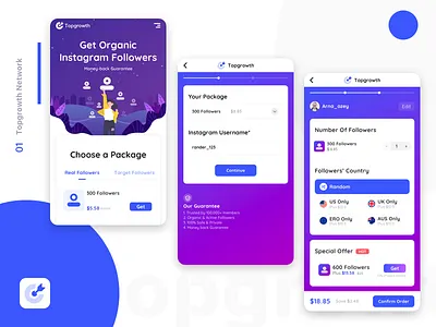 Topgrowth design illustration ui webdesign