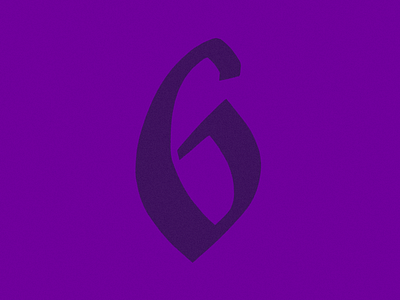 36 days of type - 6 36 days of type 6 design digital illustration illustration letter lettering number numbers numerals procreate typography typography design