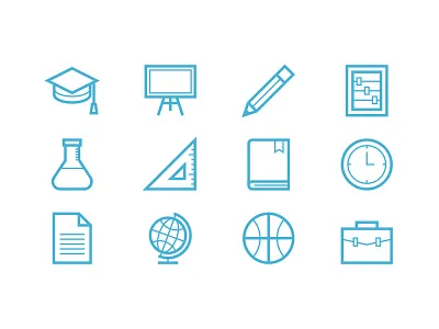 Education Line Icons education icon line ui user interface