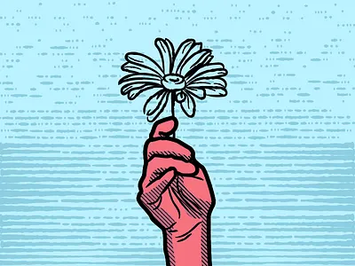 Growth art blue design flat graphic design icon illustration minimal red retro ui vector