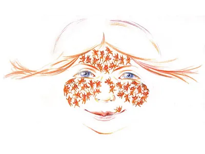 Freckled Girl illustration