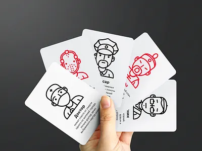 Mafia cards card design game illustration vector