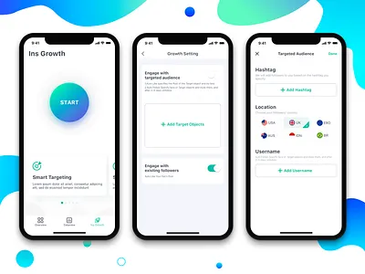 Ig Assistant app design instagram ui