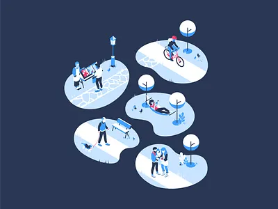 Digital health community brand branding community design digital health flat vector health illustration isometry people vector art vector illustration