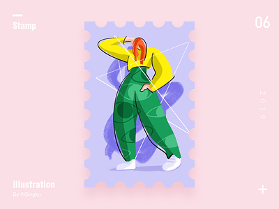 Stamp6 girls illustration stamp