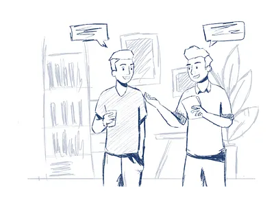 Sketch Work in Progress character character illustration character sketch illustration minimal office sketch sketching