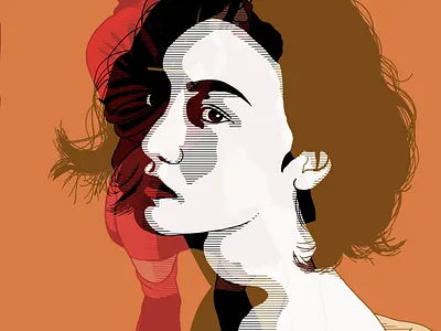 Empathy artwork fashion fashion illustration illustration orange portrait