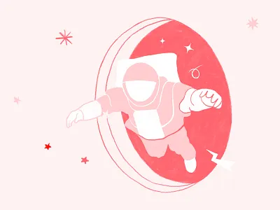 A place called space...Monterail branding character design illustration monterail ui