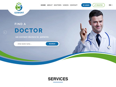 Doctor Website design ui web