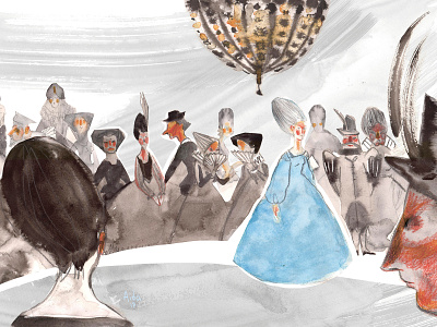 Cinderella art artwork character design childrens book childrens illustration illustration sketch watercolor