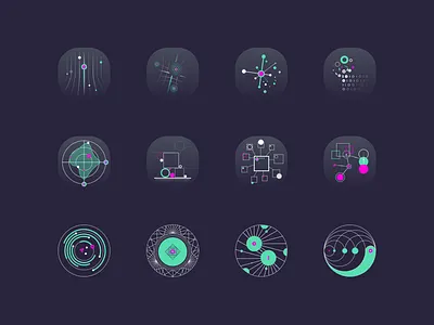 Data science abstract icon abstract branding clean color commercial cosmetic design flat graphic icon illustration interface logo minimal portfolio ui ux vector web website