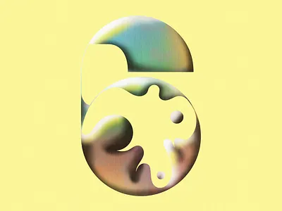 6 for 36 Days of Type abstract boutique bubble circles colors creation design font font design fontype illustration letter lettering minimal organic poster type typography typography art vector