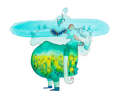 Pondman freelance illustration illustration art