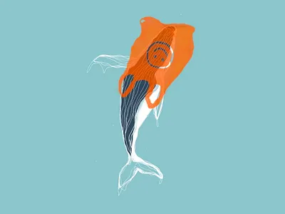 Plastic design environment illustration plastic whale