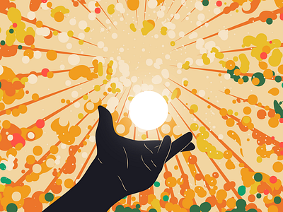 R E L E A S E illustration warm tones