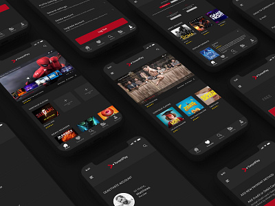 Torrent Streaming App app concept app design app development mobile app mobile app design mobile design mobile ui movie app movie online free movies streaming torrent torrent streaming ui user experience user interface