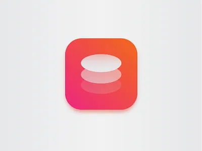 Oval Form App icon abstract app app icon art create design dribbble edit flat forms gradient icon icons illustration logo mark oval save ui web