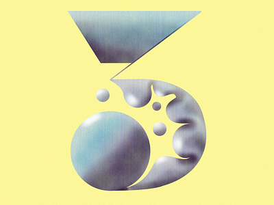 3 for 36 Days of Type abstract boutique branding bubble circles colors cover art creation design icon illustration letter lettering logo minimal organic poster shape typography vector