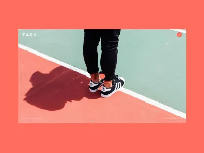 Tark Intro clean design flat landing page minimal ui uidesign user interface ux web design website