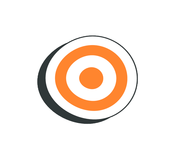 Target arrow darts javelin segmentation target