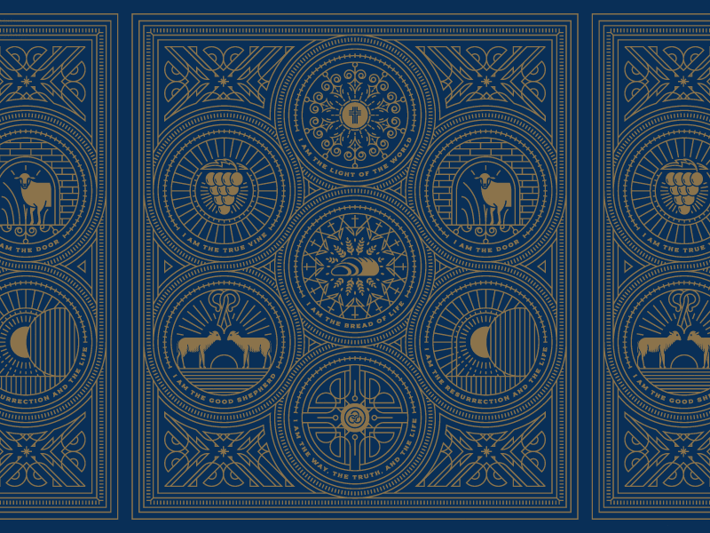 Jesus: The Great I Am • Modern Reformation pt. II badge bible branding editorial design engraving etching graphic design icon illustration illustrator line art logo peter voth design vector