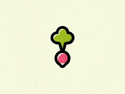 R Is For Radish alphabet design food illustration radish texture true grit texture supply vector vegetables