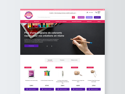 Redesign of Creafirm - Part 2 design desktop digital ecommerce interface minimal pattern pink red sketch ui ui design uidesign vector web web design webdesign website