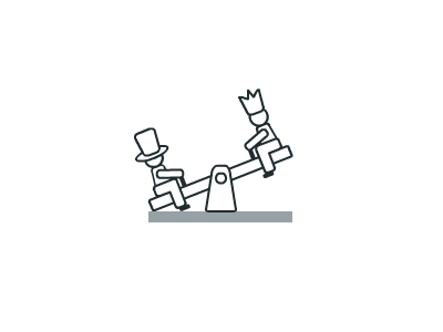 seesaw animated gif concept illustrator