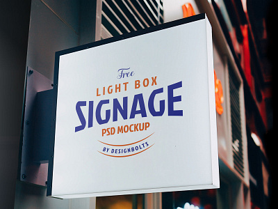 Free Light Box Signage Mockup PSD free download free mockup free psd freebie mock up mockup mockup psd outdoor mockup psd psd mockup sign mockup signage mockup
