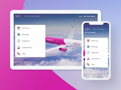 WIZZ Private Travel System airbus airplane booking flight mito ticket ui web wizz wizzair