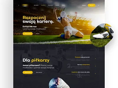 Football Landing ball design football football app landing landing page simple page typography ui ux web webdesign webpage