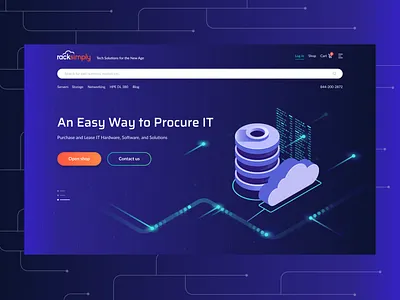 Rack Simply - servers chop, UI design design server ui ui ux ui design uiconcept user experience user interface user interface design web design website design