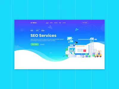 SEOM - SEO Services UI design seo agency ui ui ux ui design uiconcept user experience user interface user interface design web web design website design