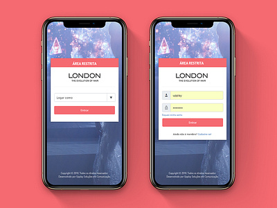 Web App Login Screen dashboard design hair hair salon login login screen london ui uidesign ux design web app web app design web application