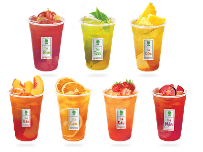 Fruits tea (final year project) 2d ai brand branding design fruits illustration indentity trend 2019 trending